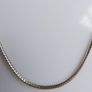 Vintage 925 Sterling Silver Slim Cobra Necklace length 18" - 4,3g Image 4