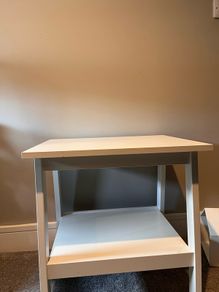 Bedside/ side table white