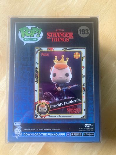 Stranger Things Eddie Freddy Funko NFT Pop 193. Mint.