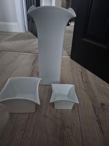 Newbridge vase and candle holder