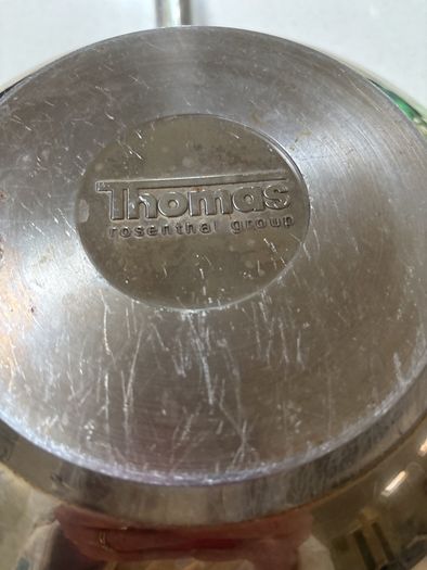 Thomas Rosenthal Stainless Steel Wok and Free same brand cake / biscuit plate