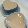 Le creuset heart stoneware in Coastal blue Image 2