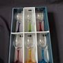 Newgrange Living Set of 6 Rainbow Coloured Stem Wine Glasses Image 2