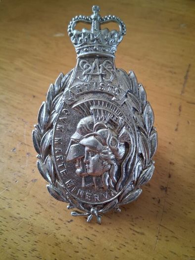 Military Cap Badges,  21st Sas Artists Rifles Cross Belt Plate