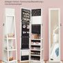 Jewellery cabinet rotatable vintage brown , White or  Ash brow Image 9