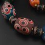 Antique Venetian Style Eyes Glass Big Beads Necklace Image 6