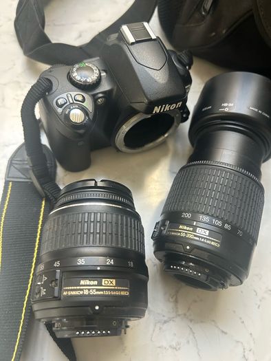 Nikon D40x Body, 2 lenses, charger and bag. Full starter kit!