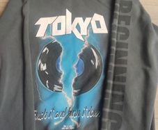 Bershka Tokyo Graphic Rock Sweatshirt Jumper Size L