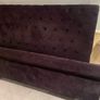 As New - Stunning Very Sturdy Dark Brown Velvet Fabric King Size Bed Frame - Can Deliver Image 2