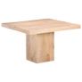 Dining Table 120x120x77 cm Solid Mango Wood Image 2
