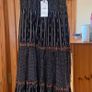 Fab Zara Bloggers Black Embroidered Boho MIDI Dress Image 6