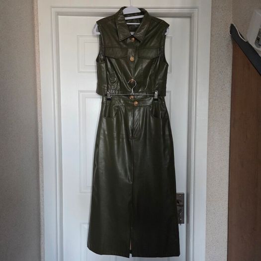Green Faux leather set, size 10