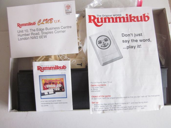 The Original Word Rummikub Board Game by Goliath 1995