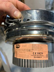 150mm Twin wall flue adaptor