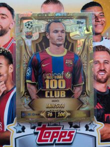 Andres Iniesta All-time 100 Club Topps Match Attax 20th Anniversary 2026/27
