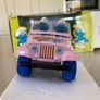 Smurf Jeep 1/24 by Burago Rare Pink version Image 3