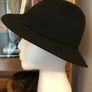 Vintage Women's Trilby Black Hat Image 3