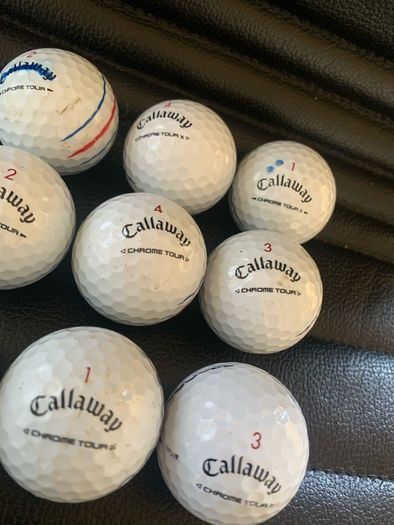 (9) Callaway triple track ChromeTour golf balls
