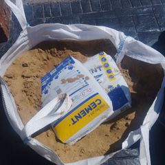 1/2 tonne sand 2 cement