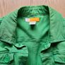 Green denim jacket Image 2