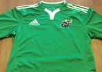 Munster Rugby Adidas Jersey Green Mens Size L - Very Rare