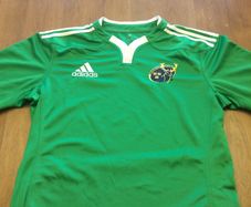 Munster Rugby Adidas Jersey Green Mens Size L - Very Rare