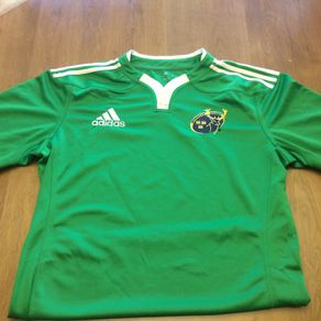 Munster Rugby Adidas Jersey Green Mens Size L - Very Rare