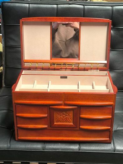 Mele & Co Empress Large Wooden Jewelry Box