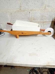 Wheelbarow flower planter