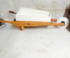 Wheelbarow flower planter