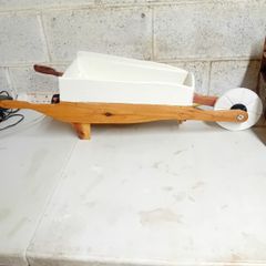 Wheelbarow flower planter