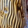 Vintage Celtic Kilrush Vase Wavy Bark Pattern Mustard Glaze 6 inch Image 6
