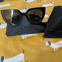 Prada Black And Cream Sunglasses
