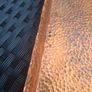 Hand-hammered Copper Serving Tray with Hand-painted centre flower Image 2