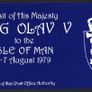 1980 Isle of Man Visit of King Olav V to the Isle of Man 2-7 August 1979 Commemorative Stamp Presentation Pack Image 2