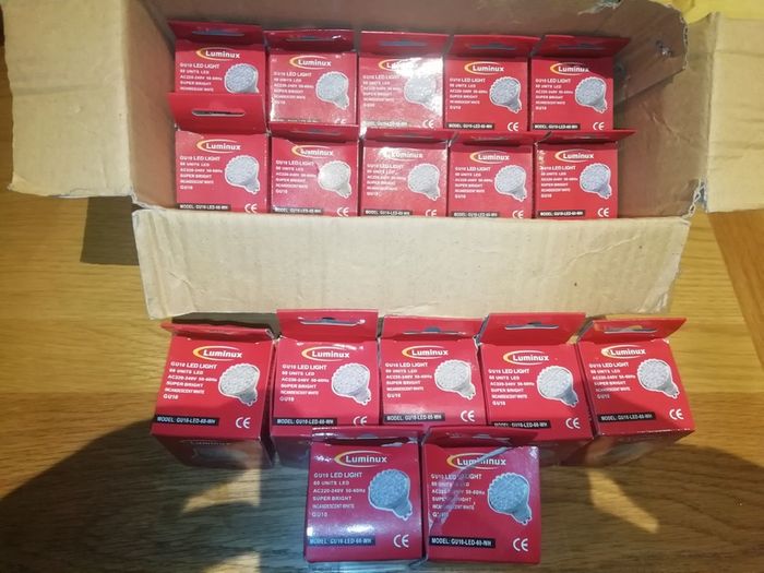 Luminux GU10 non-dimmable led bulbs x17