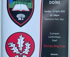 2022 Sligo v Derry - GAA Christy Ring Cup Programme