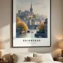 Edinburgh Wall Art Print, Travel Art Poster Image 3