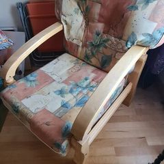 Strong comfortable conservatory pine armchair
