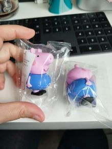 Peppa pig George Easter egg 2026 figure brand new in bag. 2 items