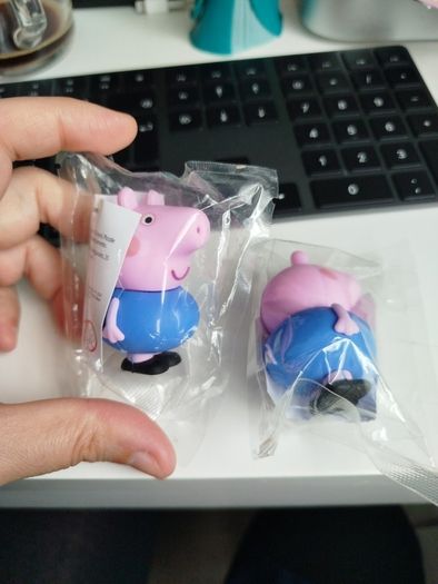 Peppa pig George Easter egg 2026 figure brand new in bag. 2 items