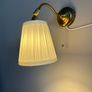 Ikea ARSTID Wall lamp, brass/white Image 4