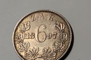 SA Silver Sixpence 1897