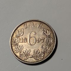 SA Silver Sixpence 1897