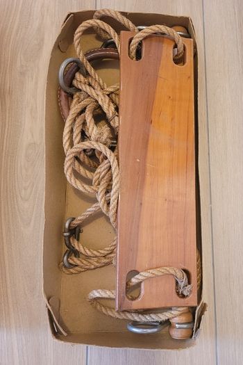 antique unique,  gymnastic trapeze set