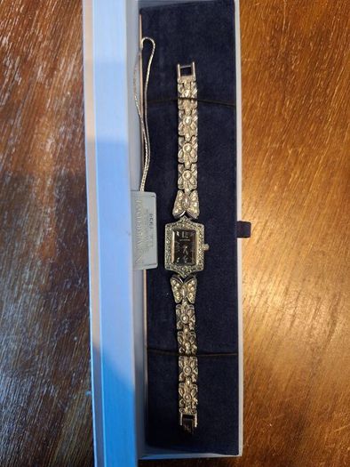 Newbridge Silver Butterfly Watch - This is a gift that was never worn so it should be passed on to somebody who will wear it and enjoy it, as it a stunning little watch with beautifull butterfly diamond detailing on the straying. It has just had a new bat
