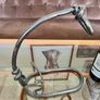 Vintage 20th Century Cast Iron Metal Brutalist Sculpture Bottle Holder Wine Rack Image 8