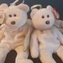 Collection of White & Grey Beanie Bears Image 3