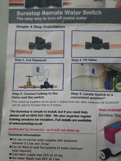 surestop remote water switch