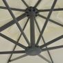 Cantilever Umbrella with Aluminium Pole 300x300 cm Sand Image 2